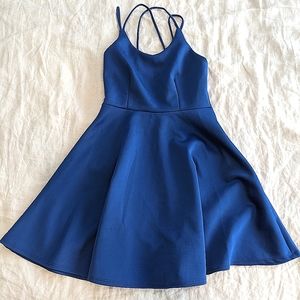 Blue strappy sundress